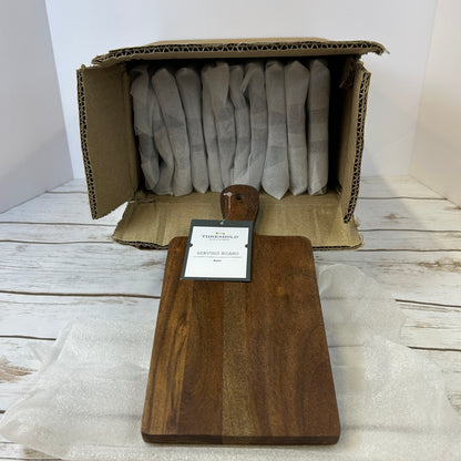 Lot Of 12 Threshold Serving/Cutting Board Arjun Dark Brown 10”X5” NWT