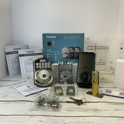 Teeho TE001 Keypad Digital Deadbolt Lock Satin Nickel