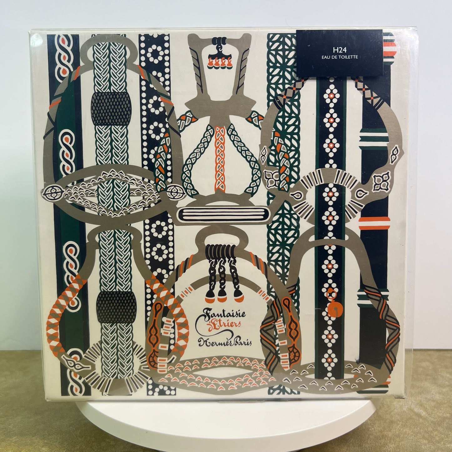 Hermes Paris Men’s H24 Eau de Toilette Fantaisie Etriers Cologne Fragrance Set Small Travel Size Empty
