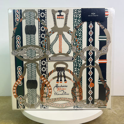 Hermes Paris Men’s H24 Eau de Toilette Fantaisie Etriers Cologne Fragrance Set Small Travel Size Empty