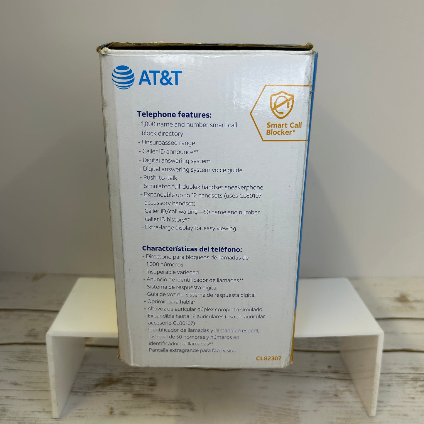 AT&T 3 Handset Answering System Caller ID Cordless Phone CL82307