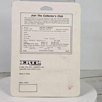 Ertl Crown Racing No. 55 Die-Cast Toy Car 1/64 Scale Collectible In Original Packaging