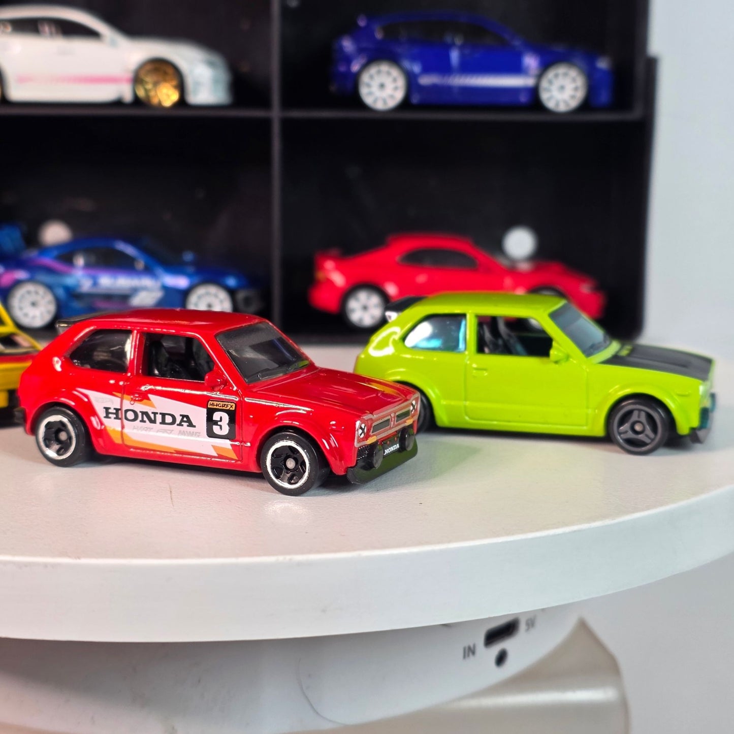 JDM Dream Lot! 12 Hot Wheels 1:64 Scale Die-Cast Cars SUBARU HONDA + Display Case!