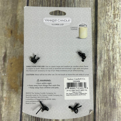 Yankee Candle Illuma-Lid Candle Topper Floral Design Tahitian Mist