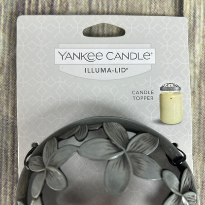 Yankee Candle Illuma-Lid Candle Topper Floral Design Tahitian Mist