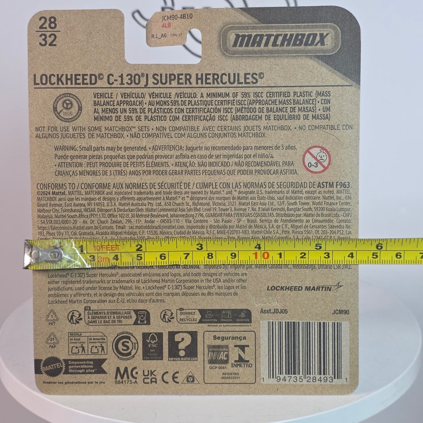 Matchbox Sky Busters 2025 #28 Lockheed Martin C-130J Rescue Plane MOC