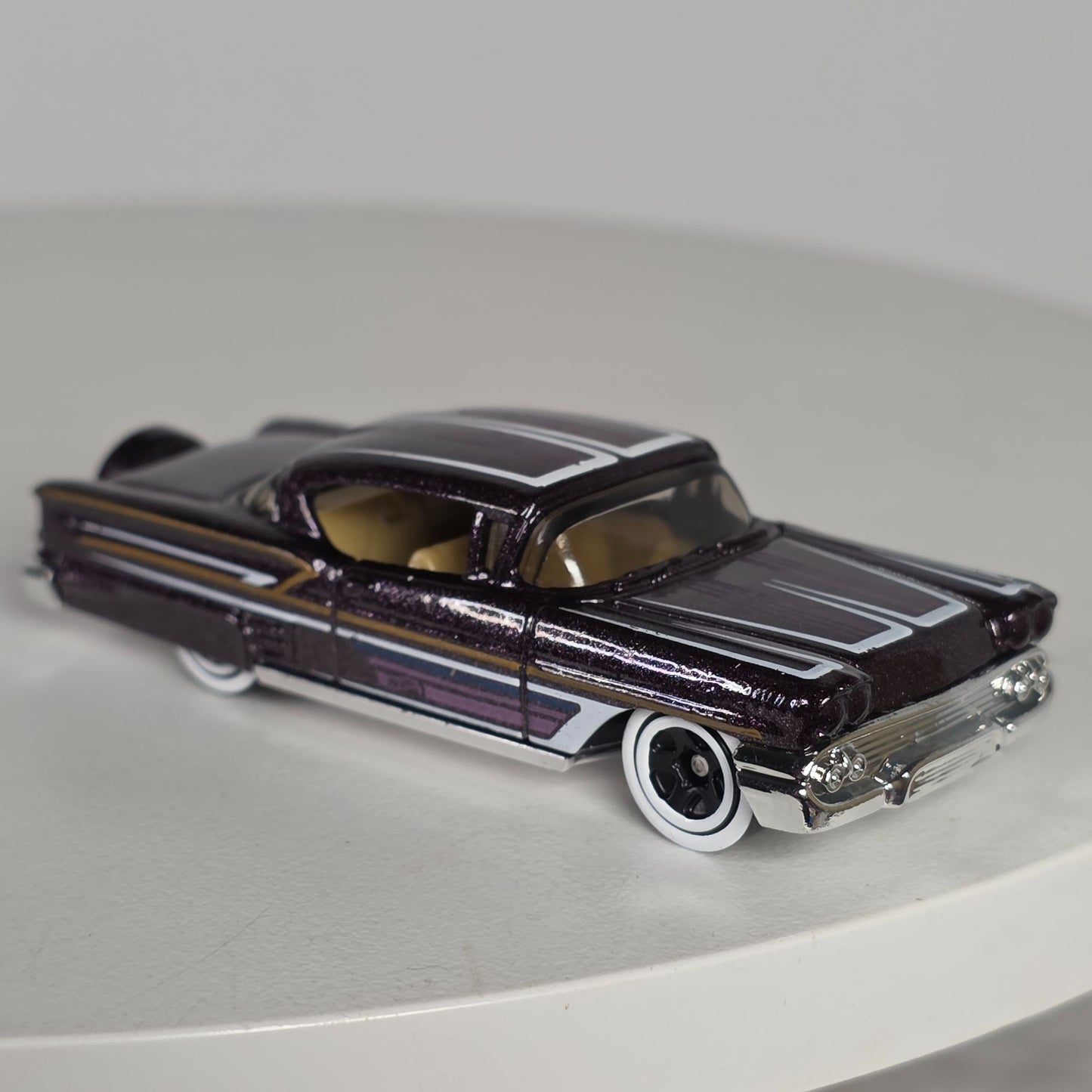 Hot Wheels 58 Chevy Impala Lowrider 2 Door Unspun Model