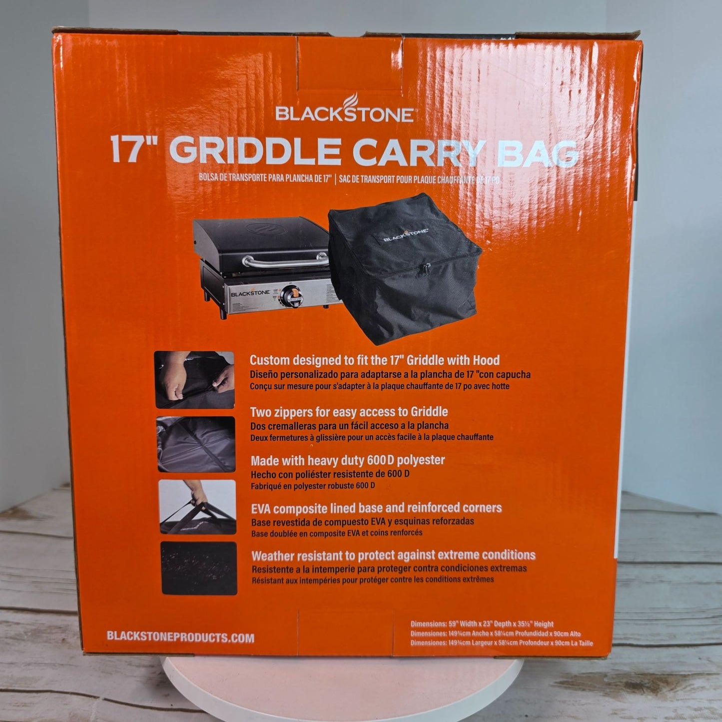 Blackstone 17" Griddle Carry Bag With Heavy-Duty Polyester & EVA Base