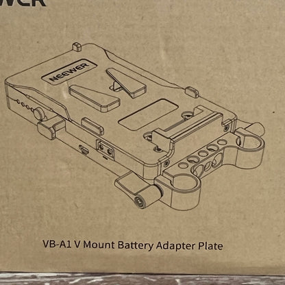 NIB New NEEWER VB-A1 V Mount Battery Adapter Plate 15mm Dual Rod Clamps SKU: 66603062