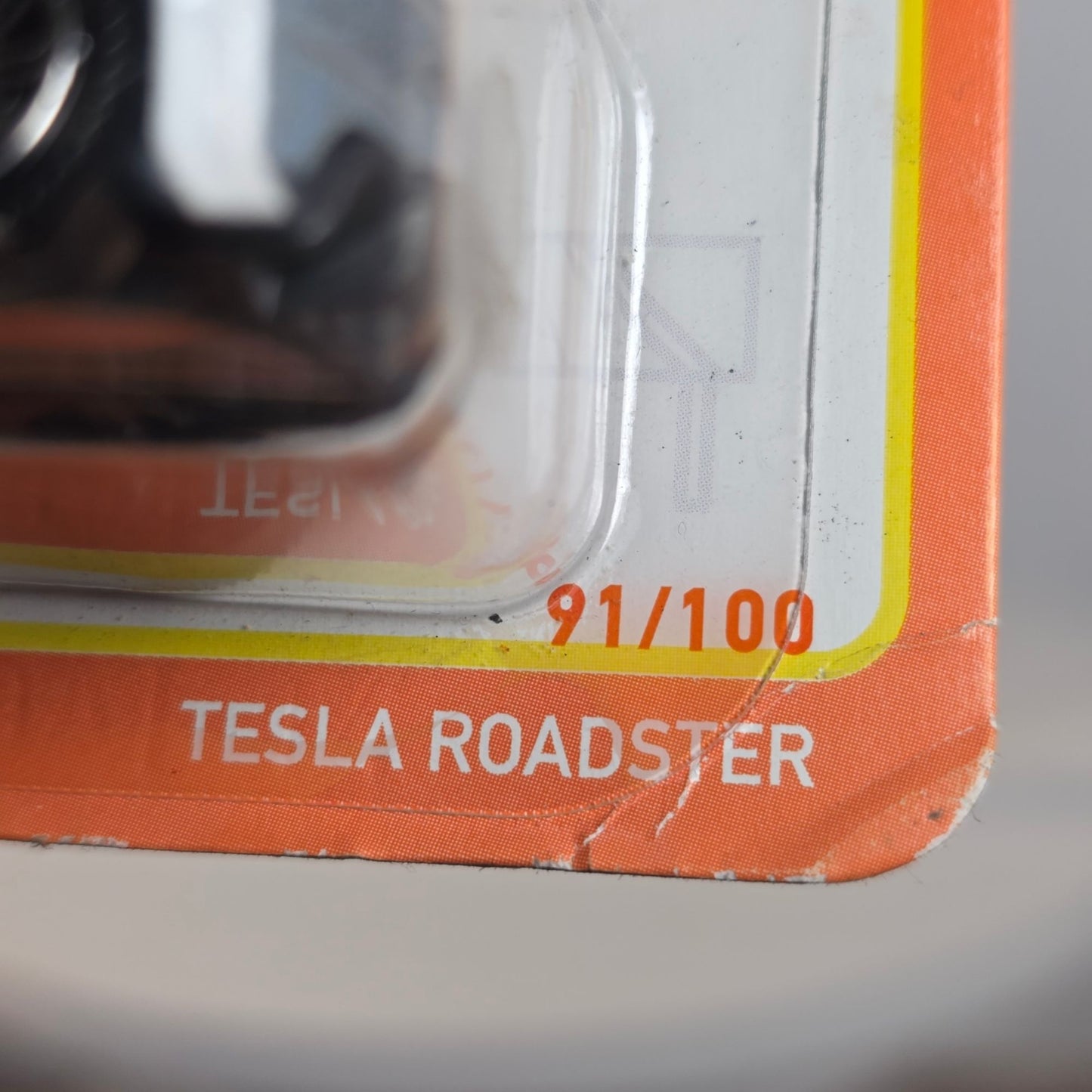 Matchbox Tesla Roadster Die-Cast Car 91/100 Limited Edition Silver 70th Anniversary Collectible New In Package