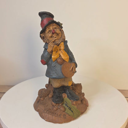 Tom Clark "Twinkle" Clown Hobo Gnome Figurine Signed Cairn Handcrafted Sculpture Collectible Art Piece