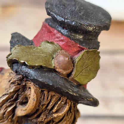 Tom Clark "Twinkle" Clown Hobo Gnome Figurine Signed Cairn Handcrafted Sculpture Collectible Art Piece