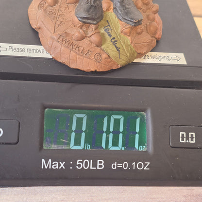 Tom Clark "Twinkle" Clown Hobo Gnome Figurine Signed Cairn Handcrafted Sculpture Collectible Art Piece