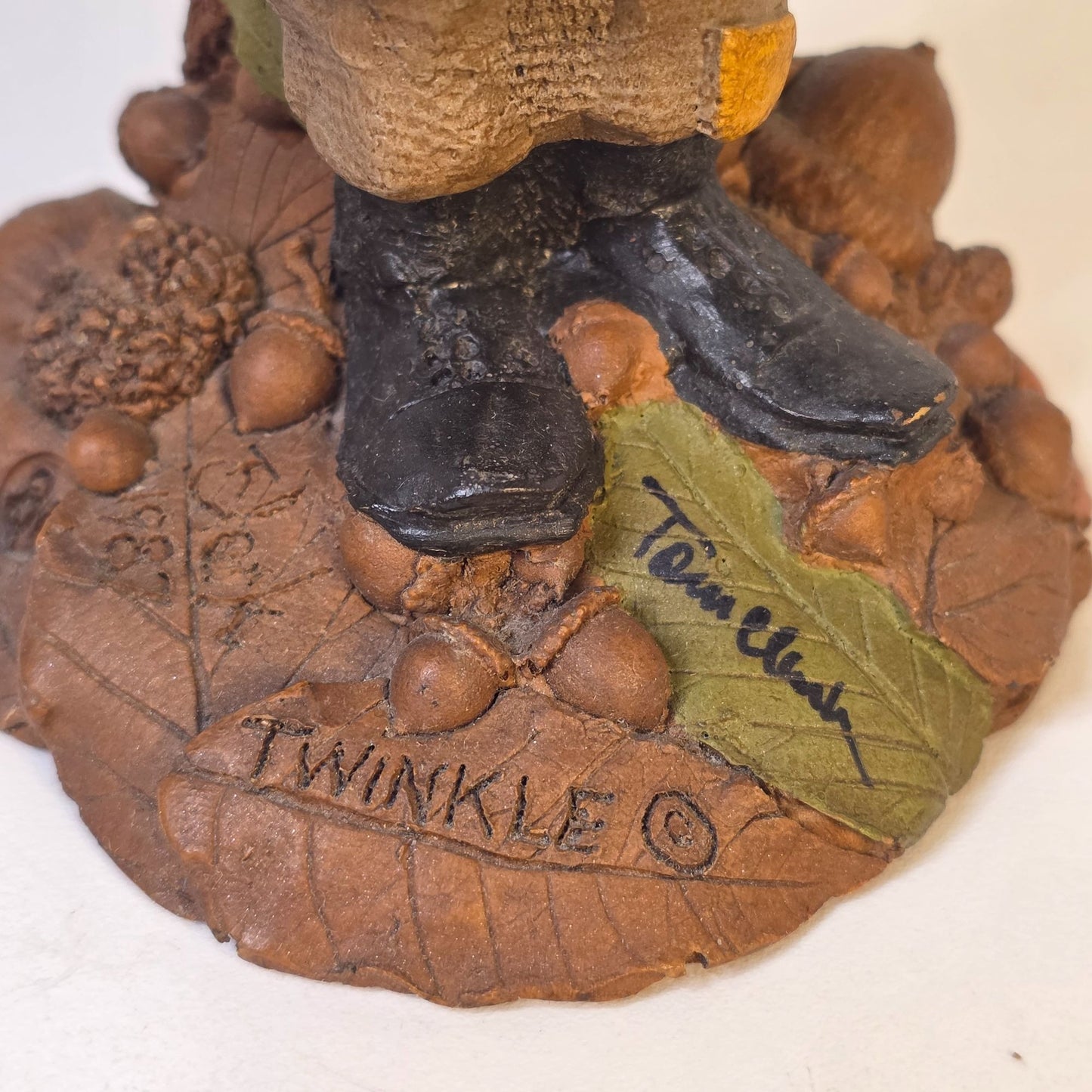 Tom Clark "Twinkle" Clown Hobo Gnome Figurine Signed Cairn Handcrafted Sculpture Collectible Art Piece