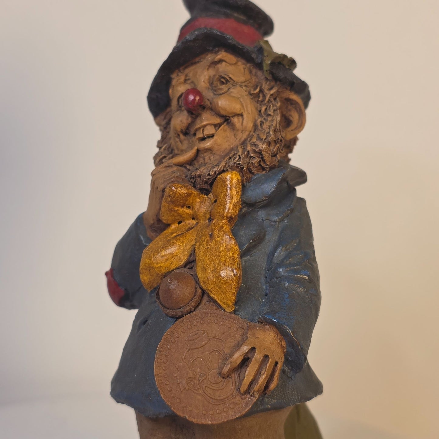 Tom Clark "Twinkle" Clown Hobo Gnome Figurine Signed Cairn Handcrafted Sculpture Collectible Art Piece
