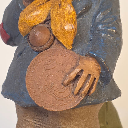 Tom Clark "Twinkle" Clown Hobo Gnome Figurine Signed Cairn Handcrafted Sculpture Collectible Art Piece