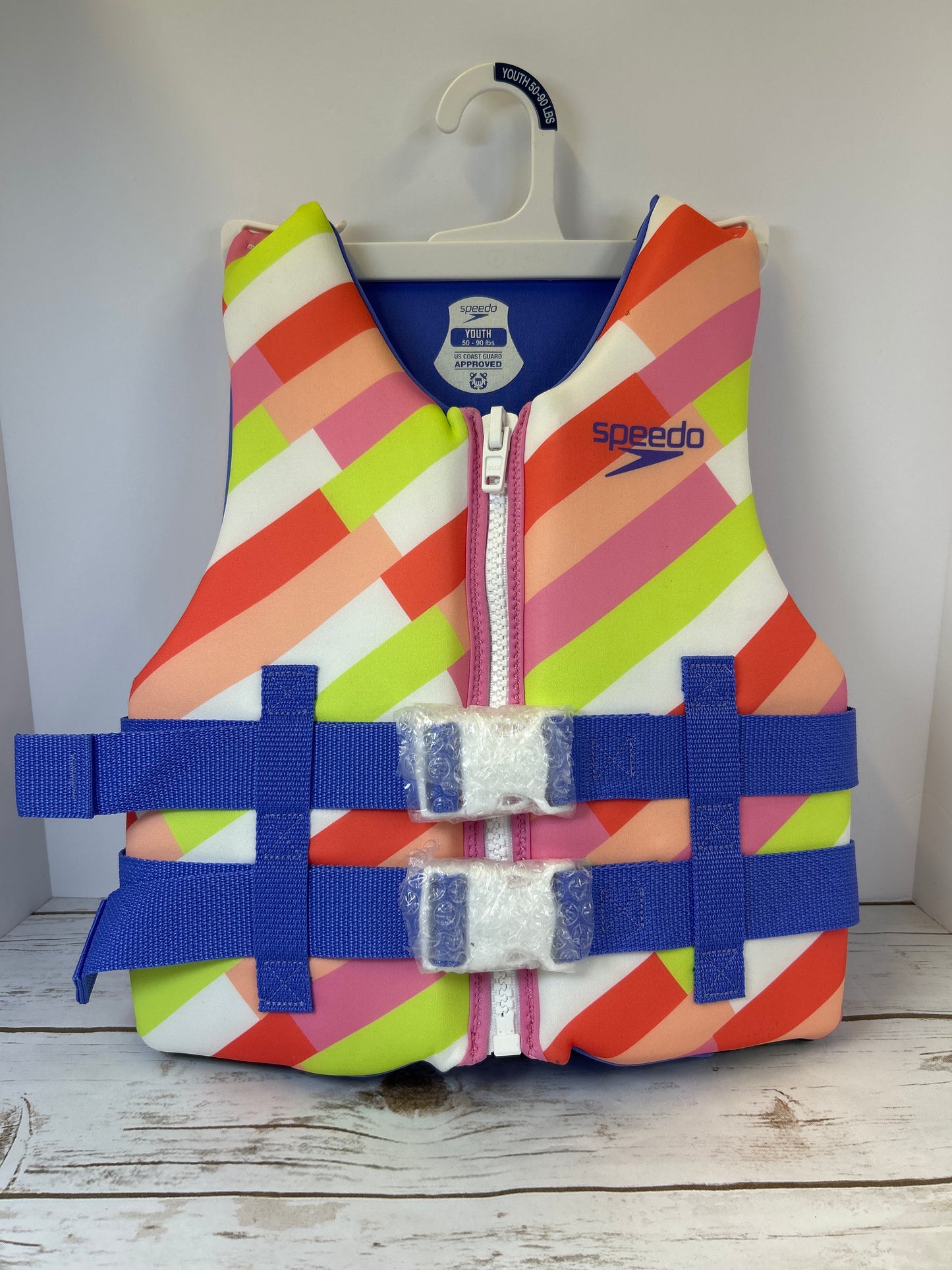 Speedo Youth PFD Life Jacket Vest (TARGET) - Pink Parasol (NEW) Youth 50-90lbs