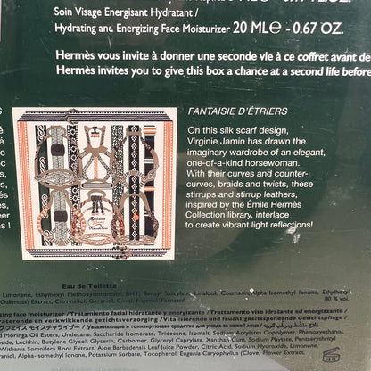 Hermes Paris Men’s H24 Eau de Toilette Fantaisie Etriers Cologne Fragrance Set Small Travel Size Empty