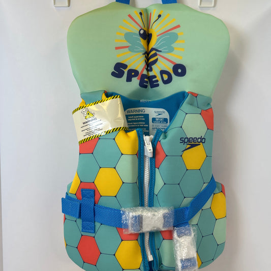 NWT New Speedo Infant Under 30lbs PFD Life Jacket Vest - Bee Cool