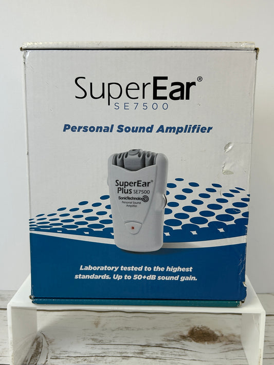 SuperEar Personal Sound Amplifier, Pocket Sound Amplifier, Headphones Plus SE7500
