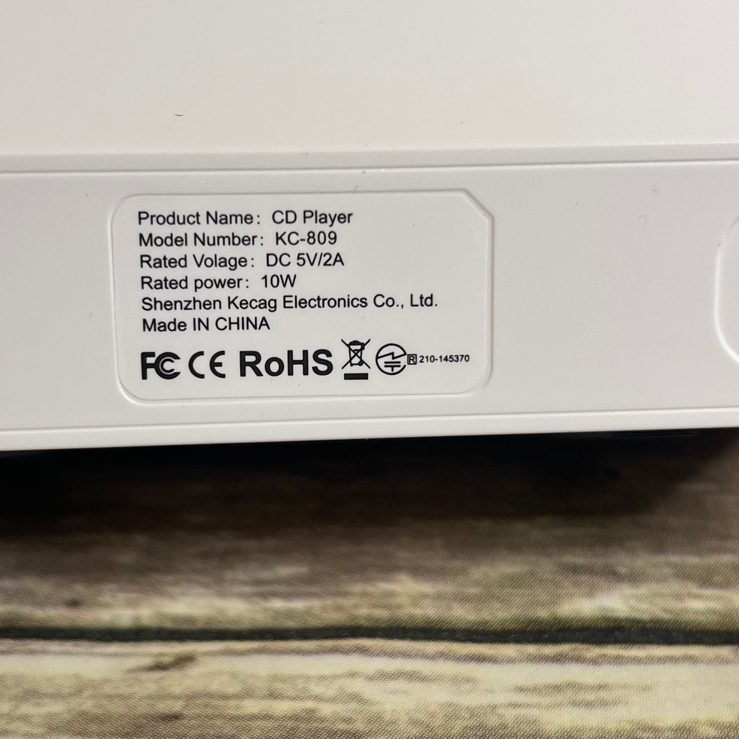 Gueray Portable Bluetooth Music Player CD Player FM Radio Model KC-806 ONLY BLACK ONE LEFT!!!