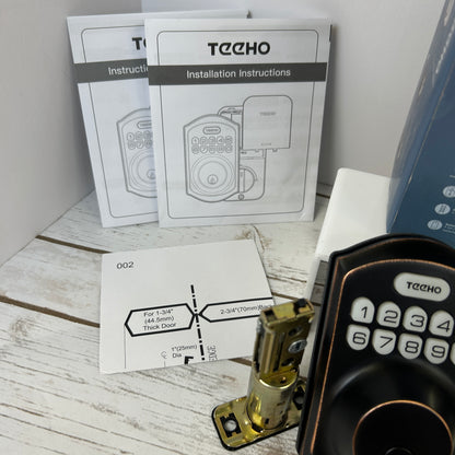 Teeho TE001 Keypad Digital Deadbolt Oil Rubbed Bronze