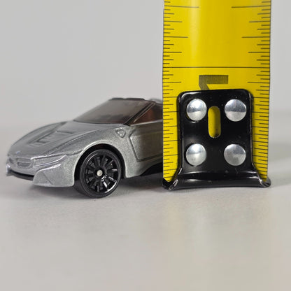 Hot Wheels 2015 BMW i8 Roadster Convertible Silver Die-Cast Car