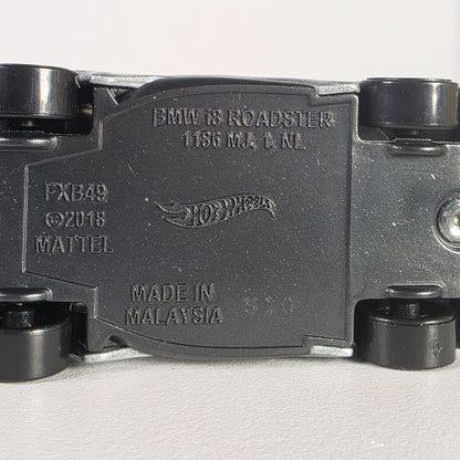 Hot Wheels 2015 BMW i8 Roadster Convertible Silver Die-Cast Car