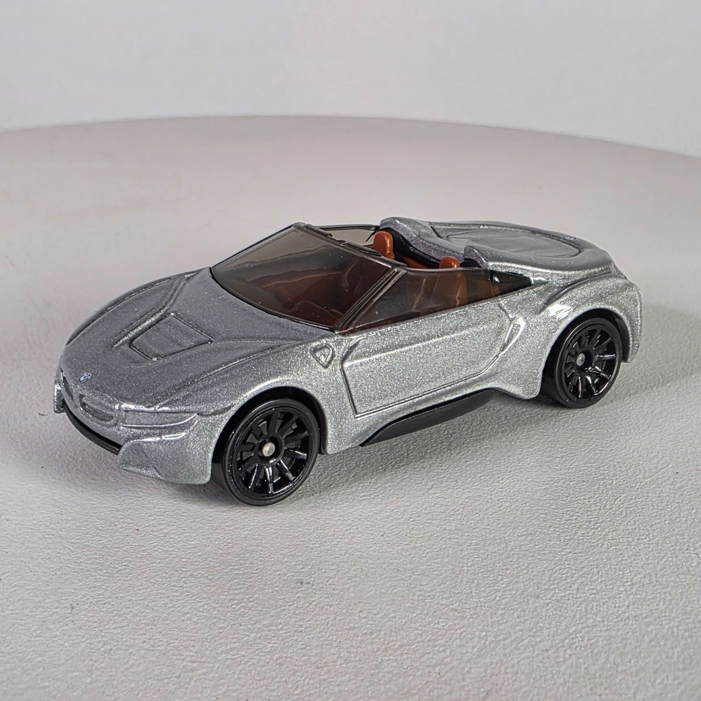 Hot Wheels 2015 BMW i8 Roadster Convertible Silver Die-Cast Car