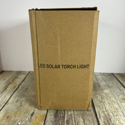 Solar-Powered Flickering Flame Torch Light For Outdoors