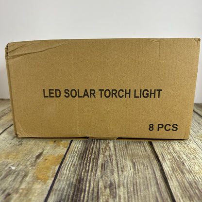 Solar-Powered Flickering Flame Torch Light For Outdoors