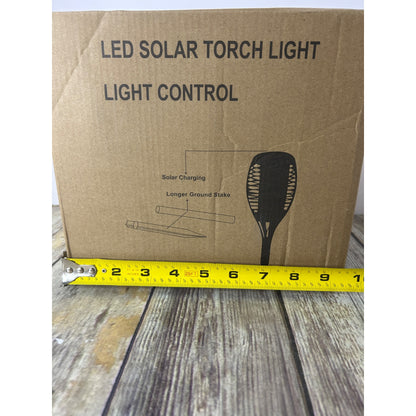 Solar-Powered Flickering Flame Torch Light For Outdoors