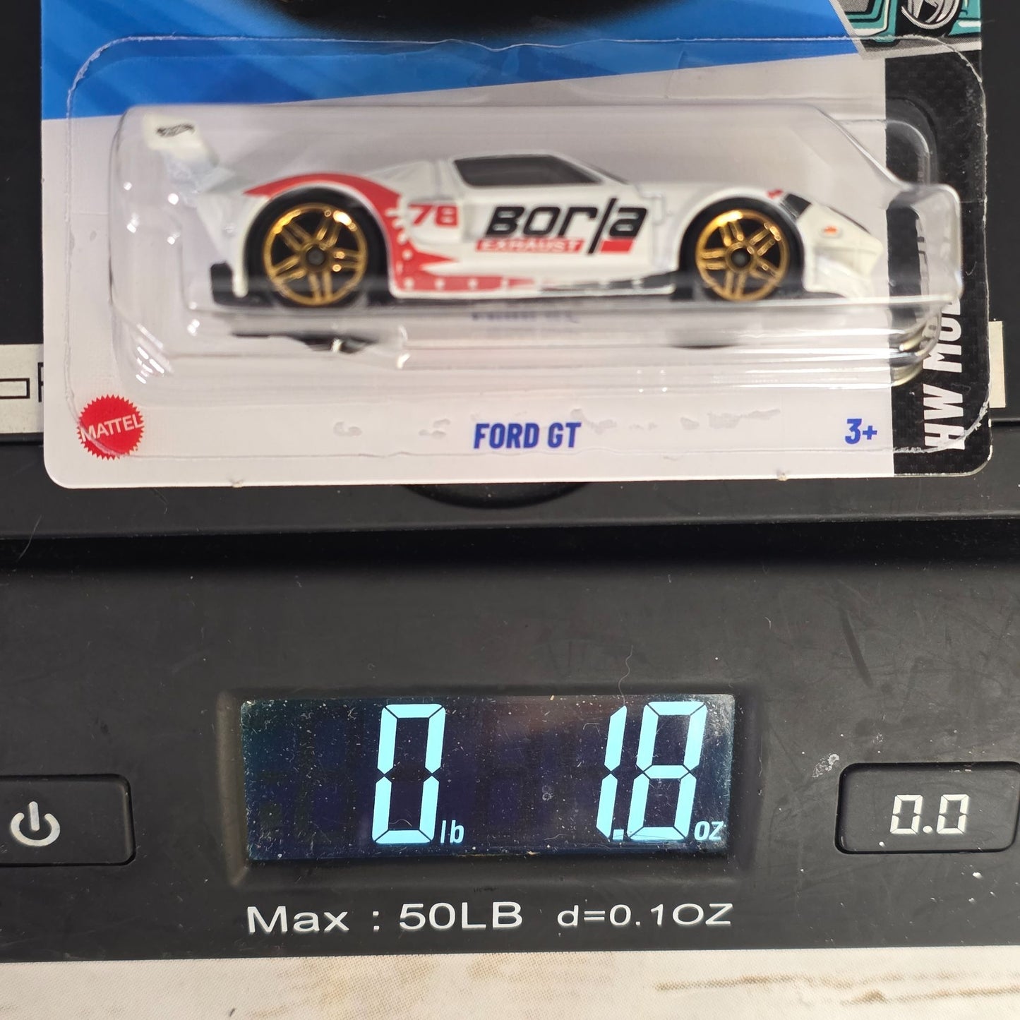 Hot Wheels Ford GT Die-Cast Car Model 1:64 Scale Borla Livery Limited Edition