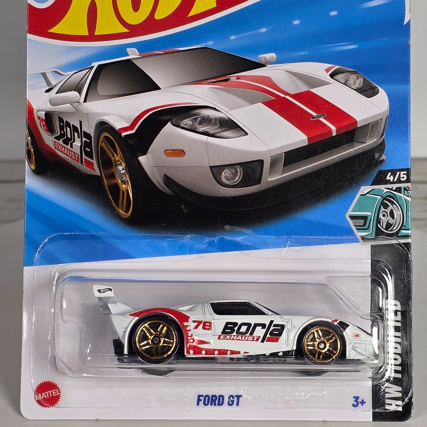 Hot Wheels Ford GT Die-Cast Car Model 1:64 Scale Borla Livery Limited Edition
