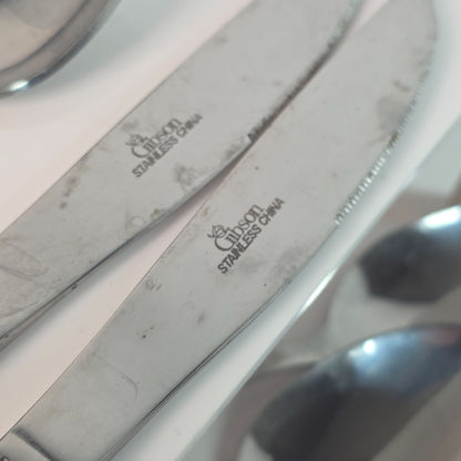 Vintage Coca-Cola & Gibson Stainless Steel Silverware Set