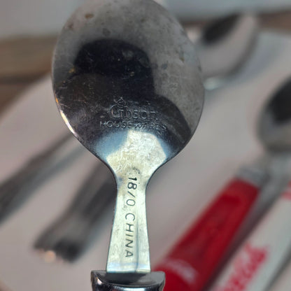 Vintage Coca-Cola & Gibson Stainless Steel Silverware Set