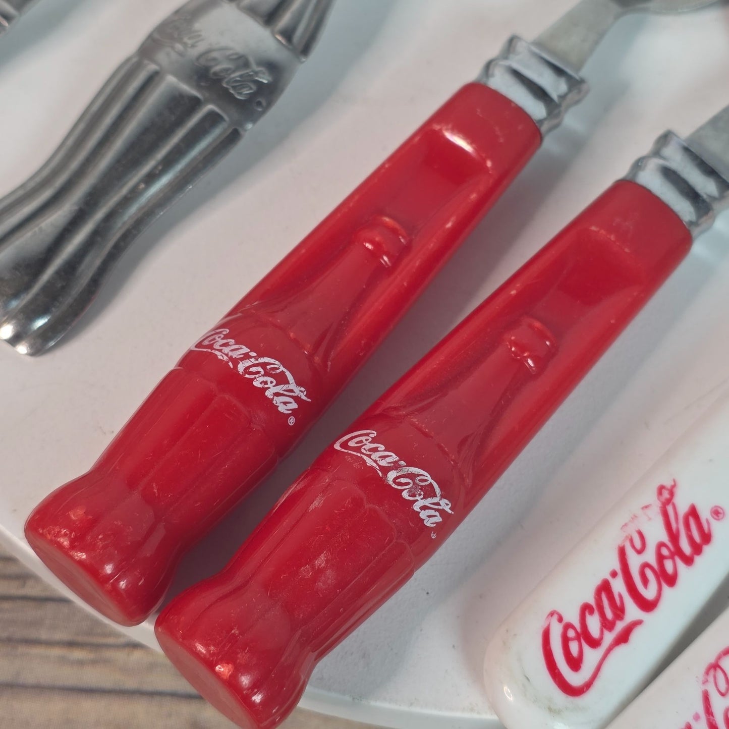 Vintage Coca-Cola & Gibson Stainless Steel Silverware Set