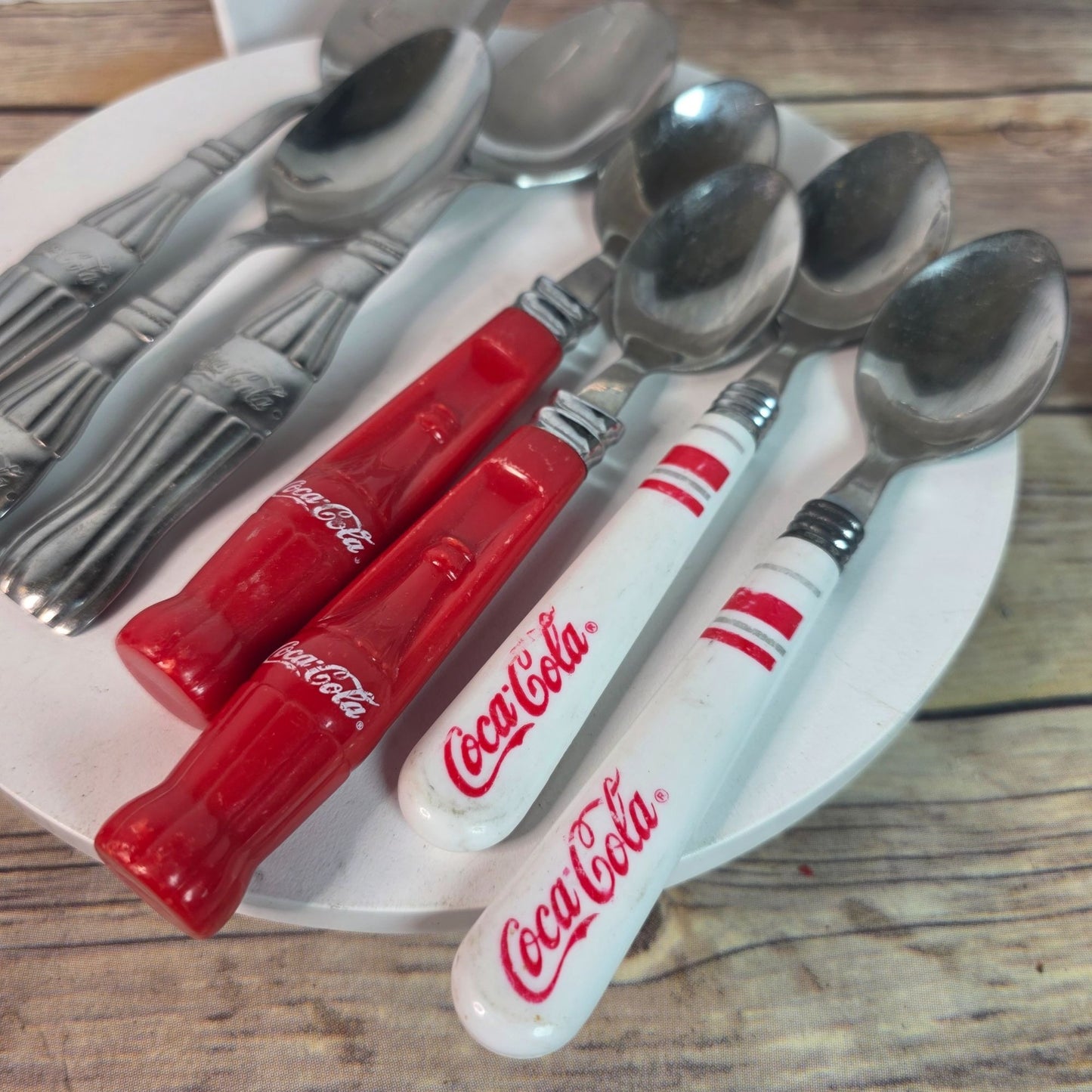 Vintage Coca-Cola & Gibson Stainless Steel Silverware Set