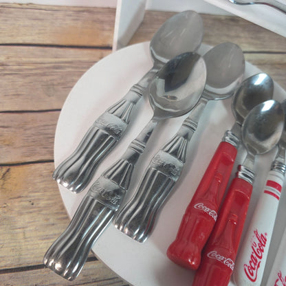 Vintage Coca-Cola & Gibson Stainless Steel Silverware Set
