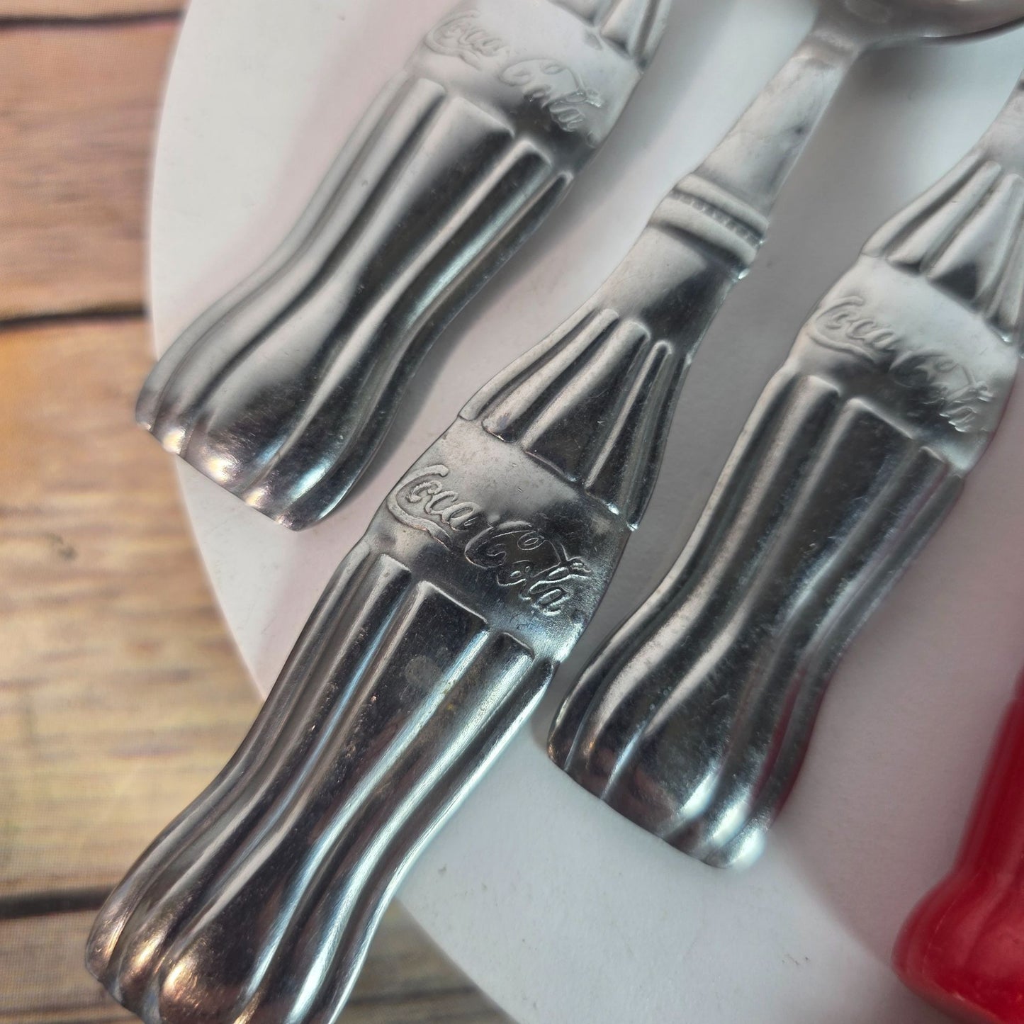 Vintage Coca-Cola & Gibson Stainless Steel Silverware Set