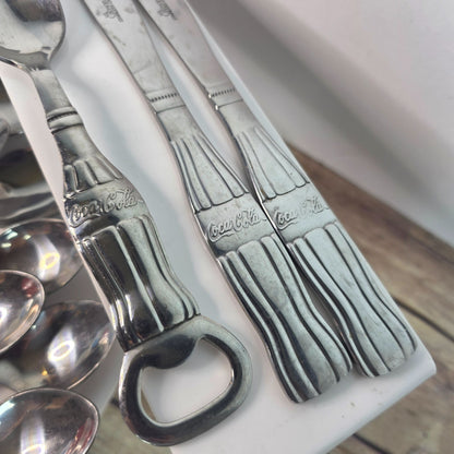 Vintage Coca-Cola & Gibson Stainless Steel Silverware Set