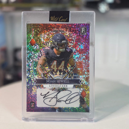 2023 Wild Card Noah Sewell 1/1 Rainbow Gold On-Card Auto Rookie RC