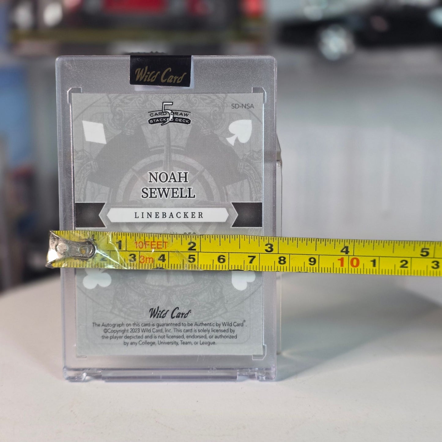 2023 Wild Card Noah Sewell 1/1 Rainbow Gold On-Card Auto Rookie RC