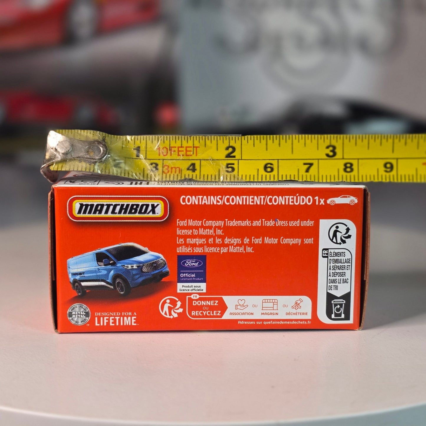 Matchbox 2026 2023 Ford E-Transit Custom Blue 36/125 PowerGrab NIB Licensed