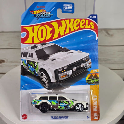 Hot Wheels Track Dwagon 184/250 Diecast Car White W/ Colorful Graphics 2023 Model