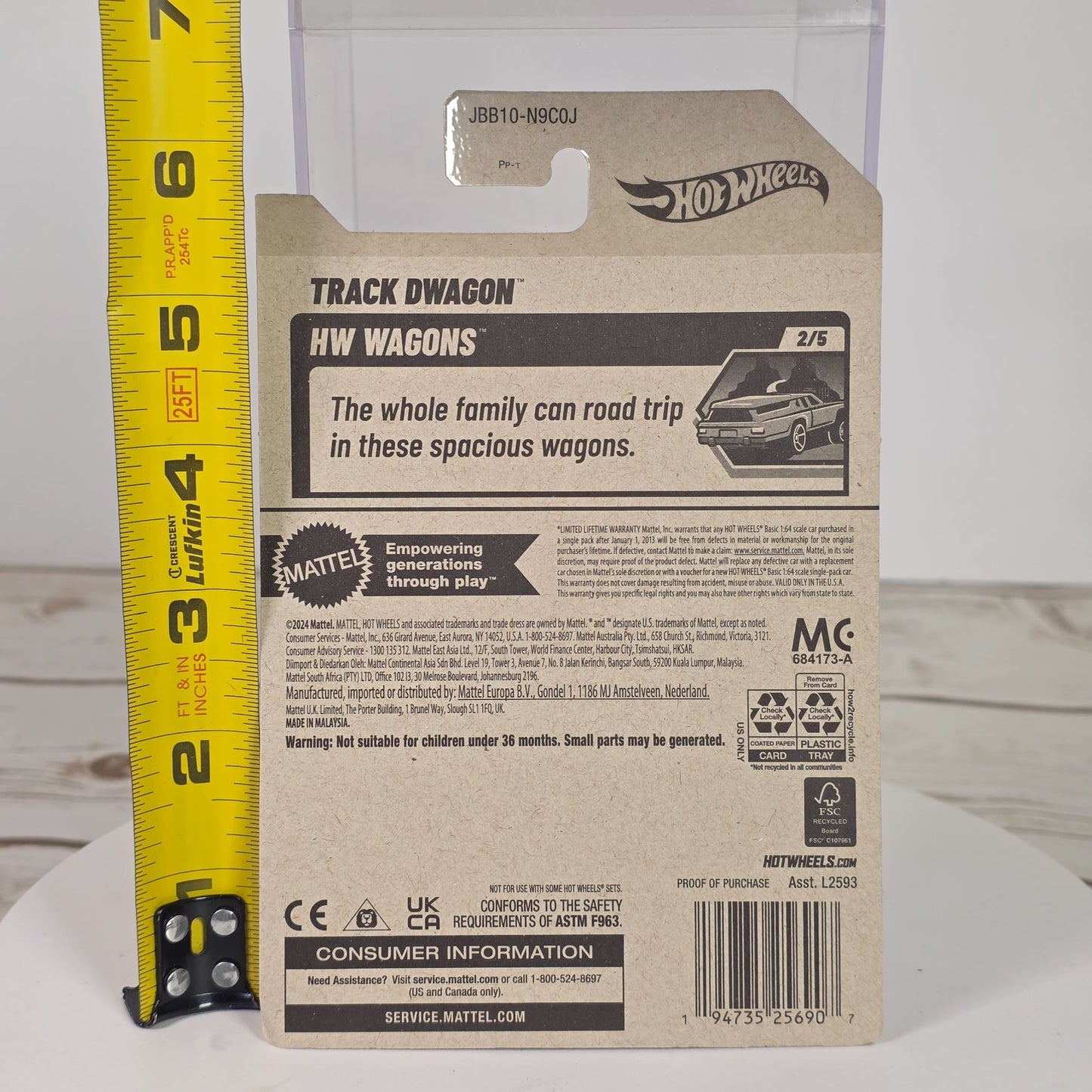 Hot Wheels Track Dwagon 184/250 Diecast Car White W/ Colorful Graphics 2023 Model