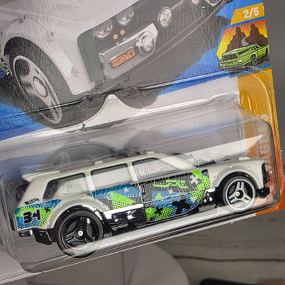 Hot Wheels Track Dwagon 184/250 Diecast Car White W/ Colorful Graphics 2023 Model