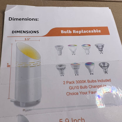 LINQELLY 2 Pack Floor Can Light Indoor  3000K Blubs Included