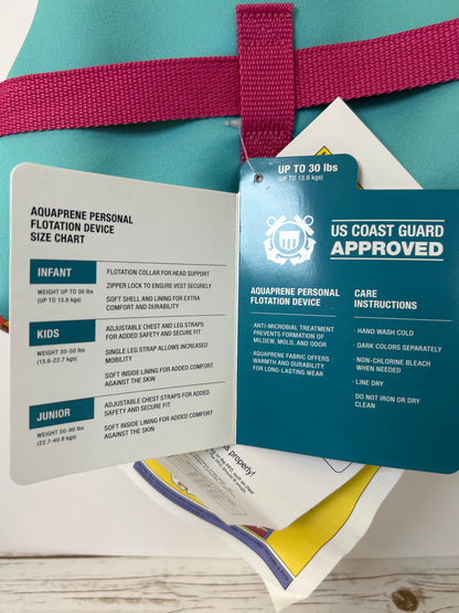 Speedo Infant PFD Life Jacket Vest - Ducky Spots - up to 30lbs