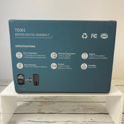 Teeho TE001 Keypad Digital Deadbolt Lock Satin Nickel